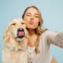 Close,Up,Young,Owner,Woman,With,Her,Best,Friend,Retriever